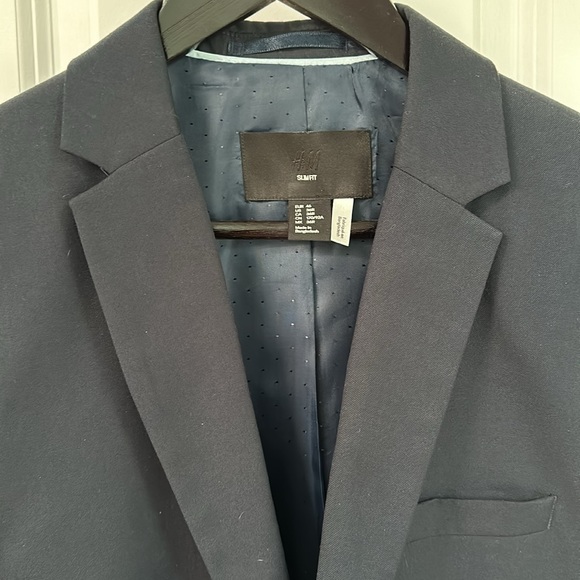 H&M men’s blazer navy blue - Picture 2 of 4